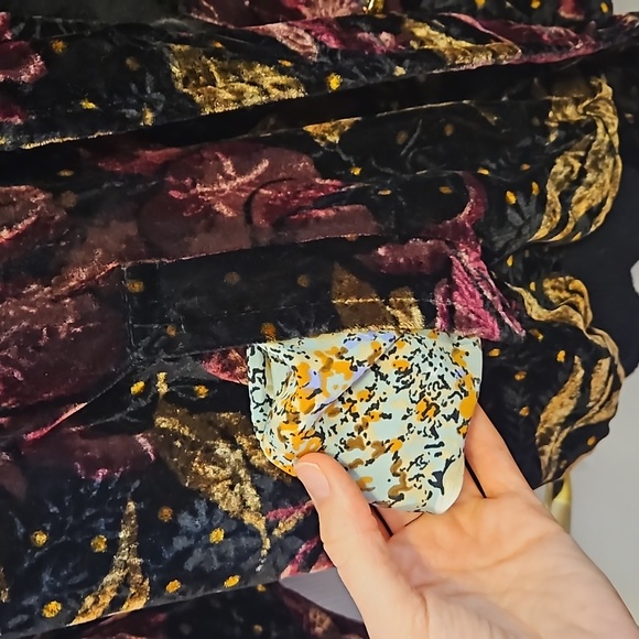 Vintage Velour Velvet Faux Fur Bomber Jacket - Picture 6 of 15